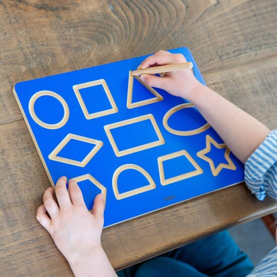 Montessori Shapes Tracing Board